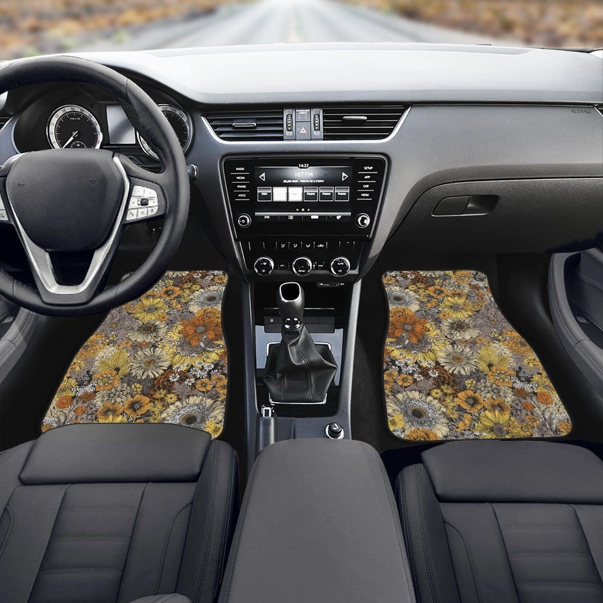 Fall Flowers Car Floor Mats