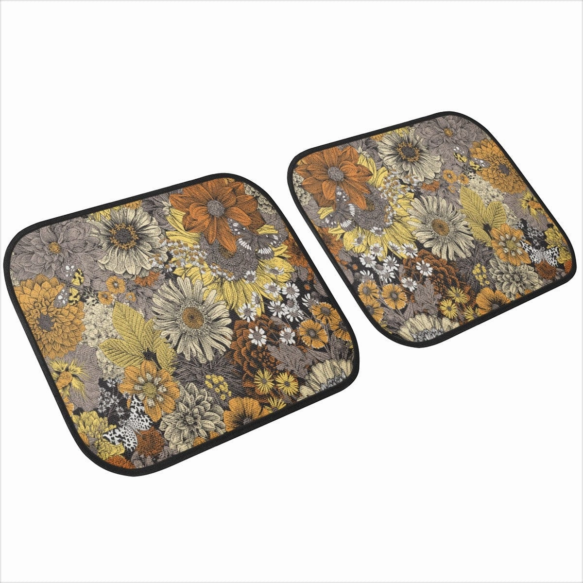 Fall Flowers Car Floor Mats