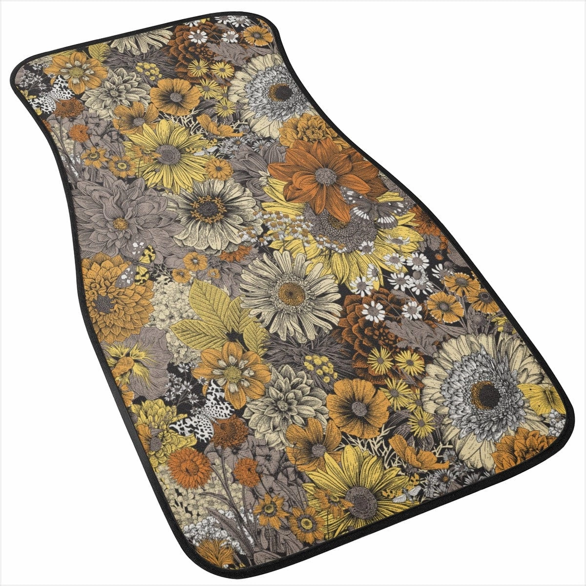 Fall Flowers Car Floor Mats