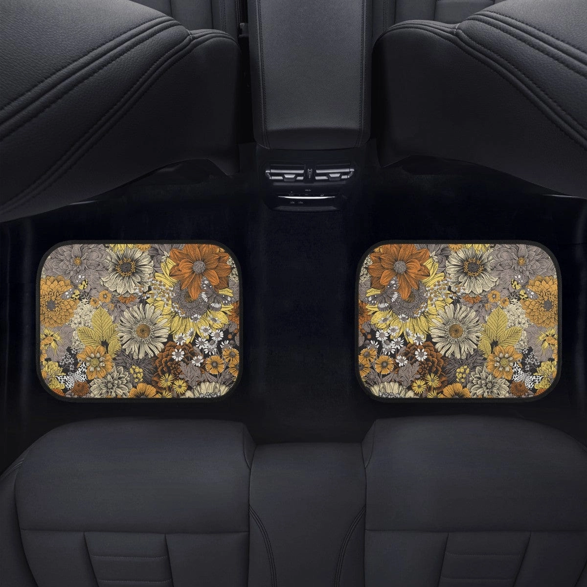 Fall Flowers Car Floor Mats