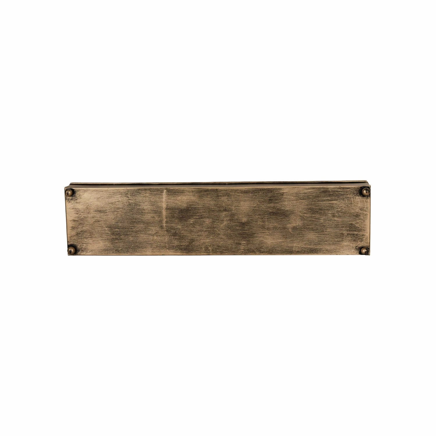 FAYE METAL RECTANGLE TRAYS ANTIQUE BRASS, SET OF 3 (MIN 1)