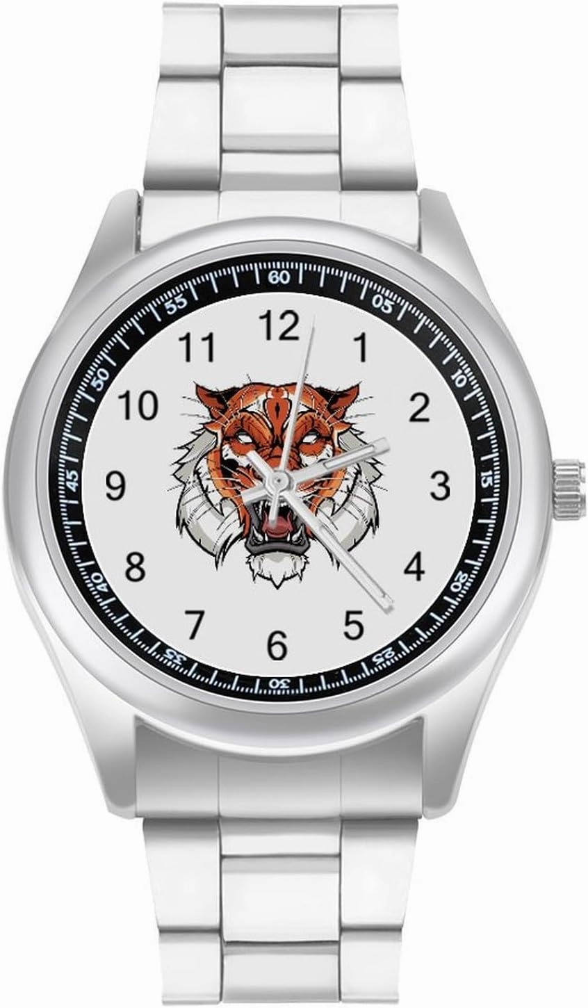 Fierce Tiger Casual Wrist Watches for Men Classic Business Dress Watch Big Face for Work Gym
