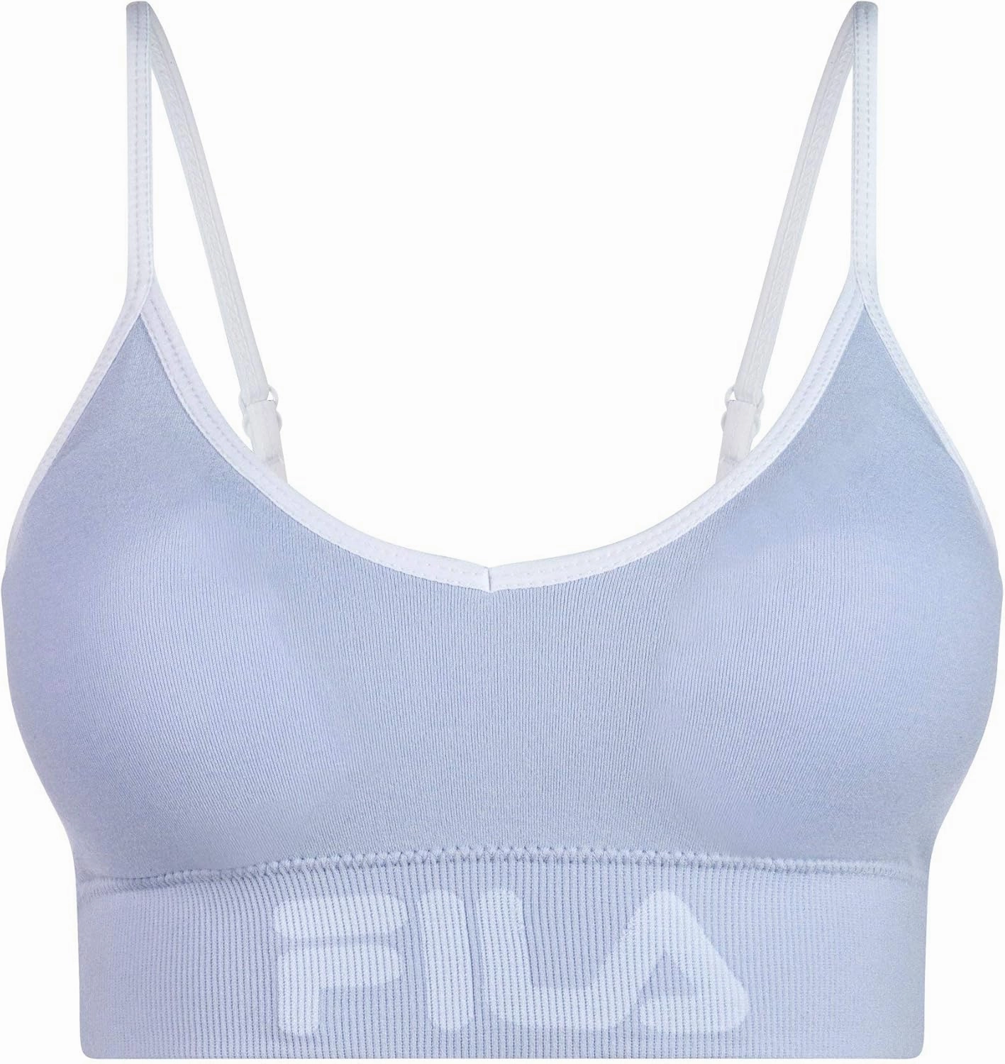 Fila Women's 2-Pack Classic Seamless Logo Cami Low Impact Sports Bra with Adjustable Straps
