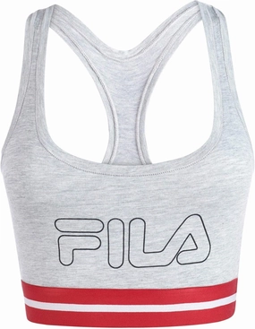 Fila Women's Classic Logo Cotton Racerback Sports Bra