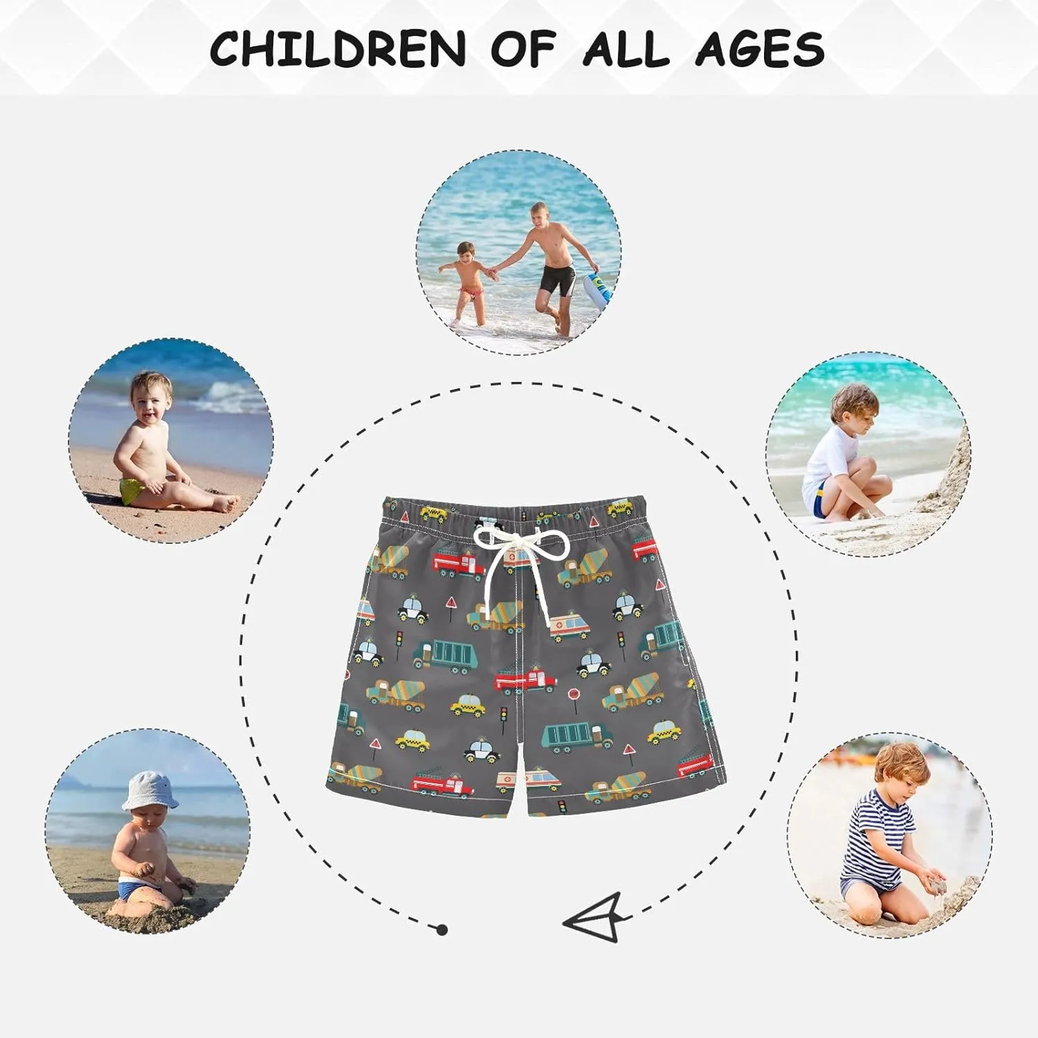Fire Flame Boys Swim Trunks Toddler Swim Shorts Little Boys Bathing Suit Swimsuit Toddler Boy Swimwear