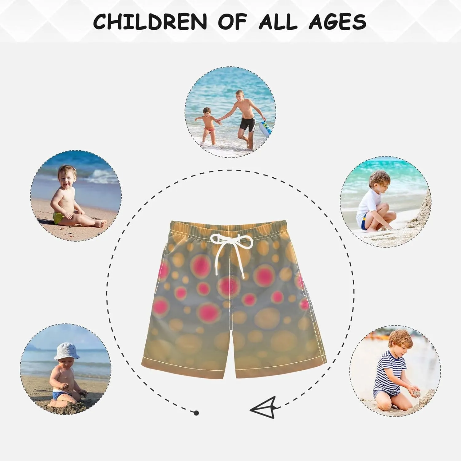 Fire Flame Boys Swim Trunks Toddler Swim Shorts Little Boys Bathing Suit Swimsuit Toddler Boy Swimwear