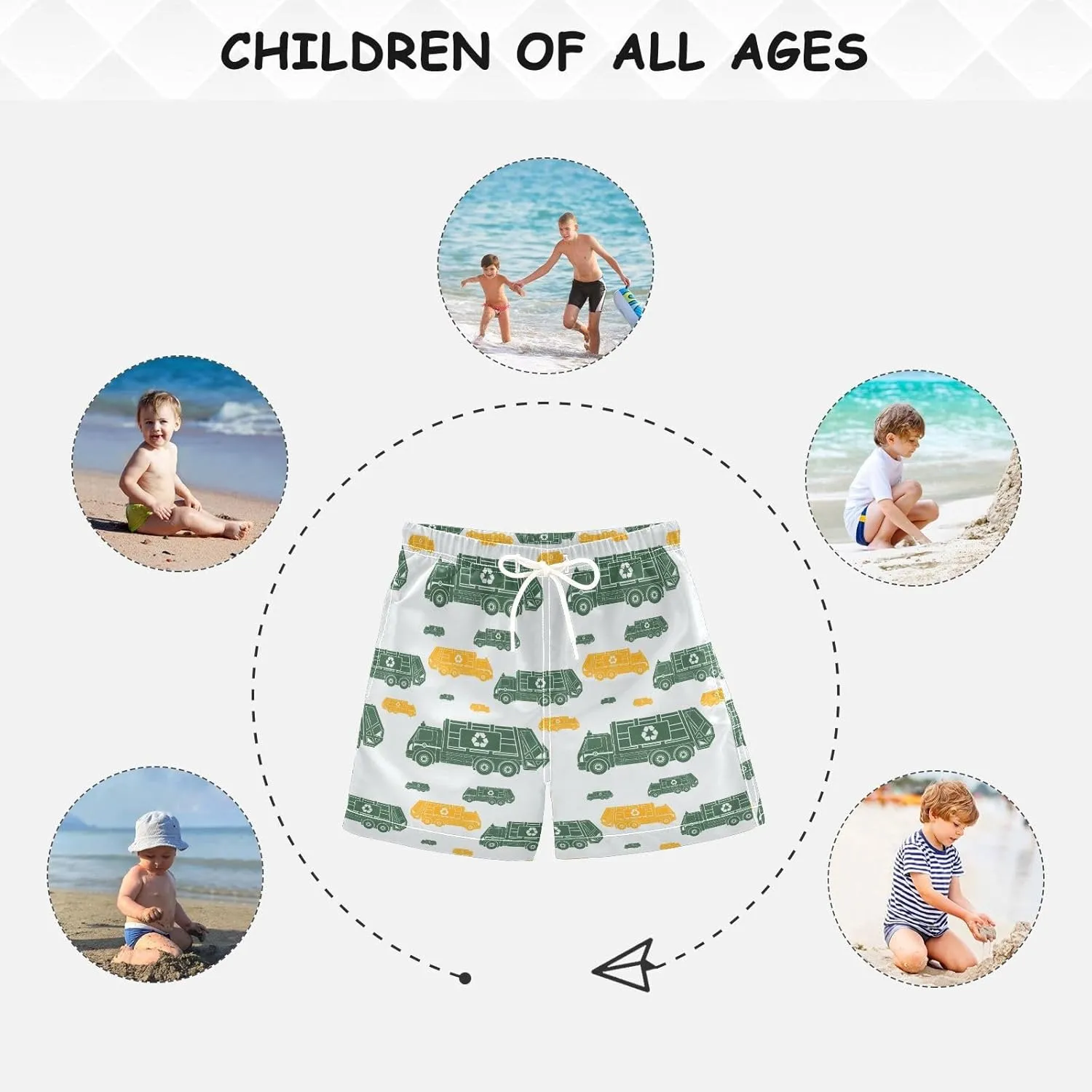 Fire Flame Boys Swim Trunks Toddler Swim Shorts Little Boys Bathing Suit Swimsuit Toddler Boy Swimwear
