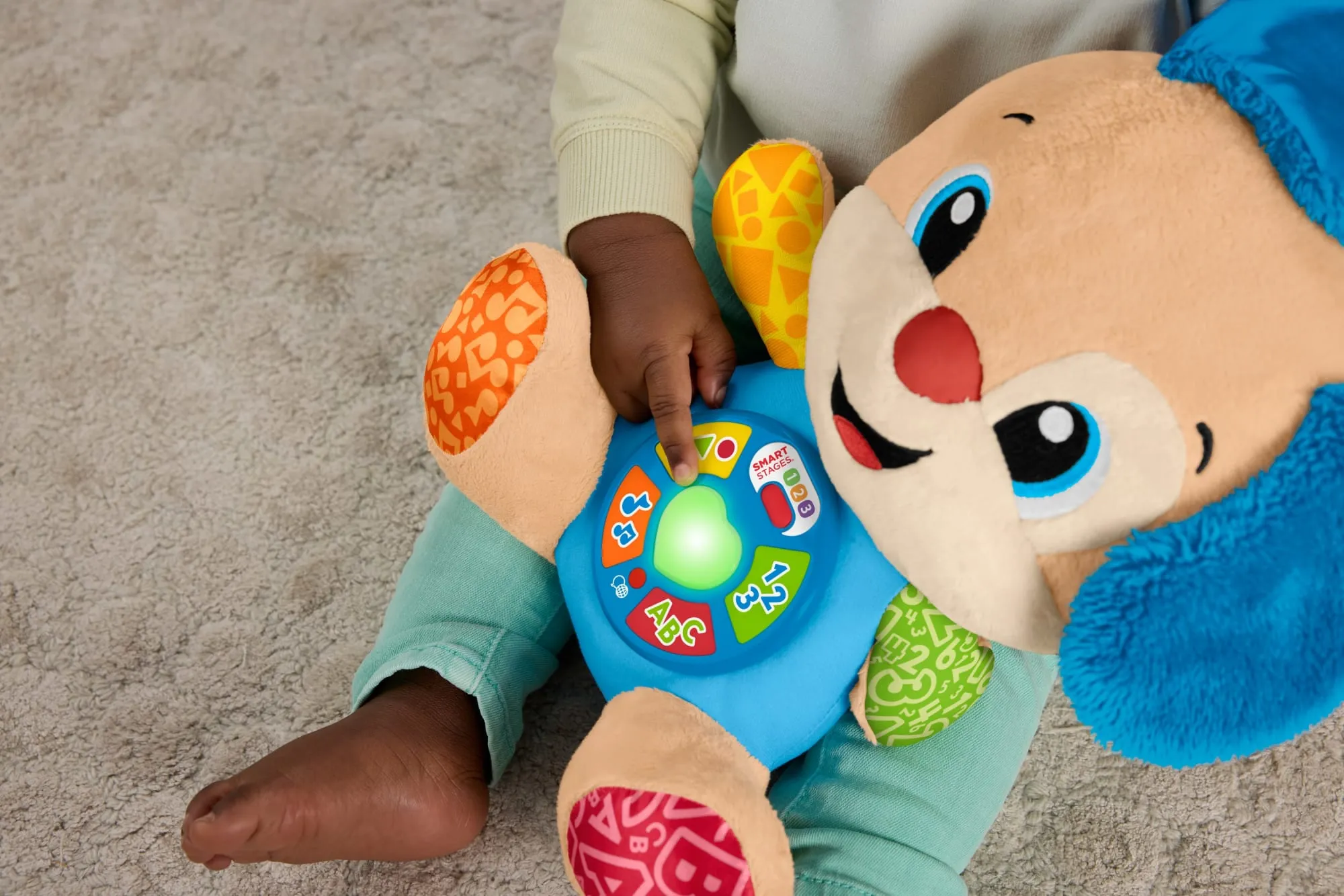 Fisher-Price Lernspaß Smart Stages Plüsch-Hündchen Für Babys, Musikalisches Lernspielzeug, Mehrsprachige Version