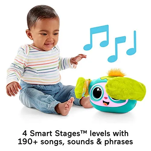 Fisher-Price Rollin' Rovee, interactive activity toy with music, lights, and learning content for kids ages 6 months to 5 years