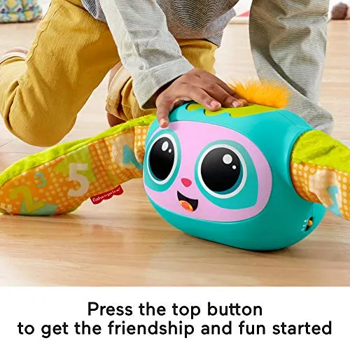 Fisher-Price Rollin' Rovee, interactive activity toy with music, lights, and learning content for kids ages 6 months to 5 years