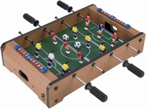 Foosball Table - 20-Inch Mini Soccer/Football Table Game for Arcade, Game Room, and Mancave - Set Includes Two Balls and Score Keeper by Hey Play