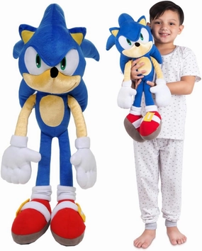 Franco Sonic The Hedgehog Anime Kids Bedding Super Soft Plush Cuddle Pillow Buddy, One Size, (Officially Licensed Product)
