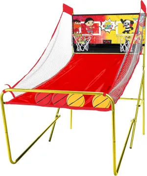 Franklin Sports Ryans World Arcade Basketball - Indoor Basketball Shootout - 2 Players - Includes Electronic Scoreboard and 4 Mini Basketballs