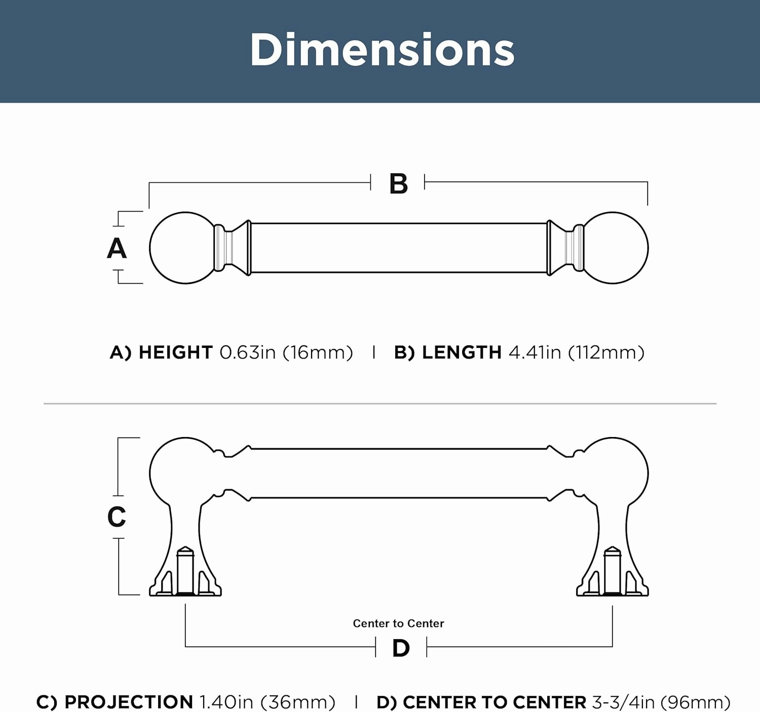 FRANKLIN BRASS Classic Farmhouse (10-Pack) Cabinet Handles 3-3/4" Hole Center | Satin Nickel Kitchen Pulls, Hardware for Dressers, Drawers, Furniture P41929C-SN-B