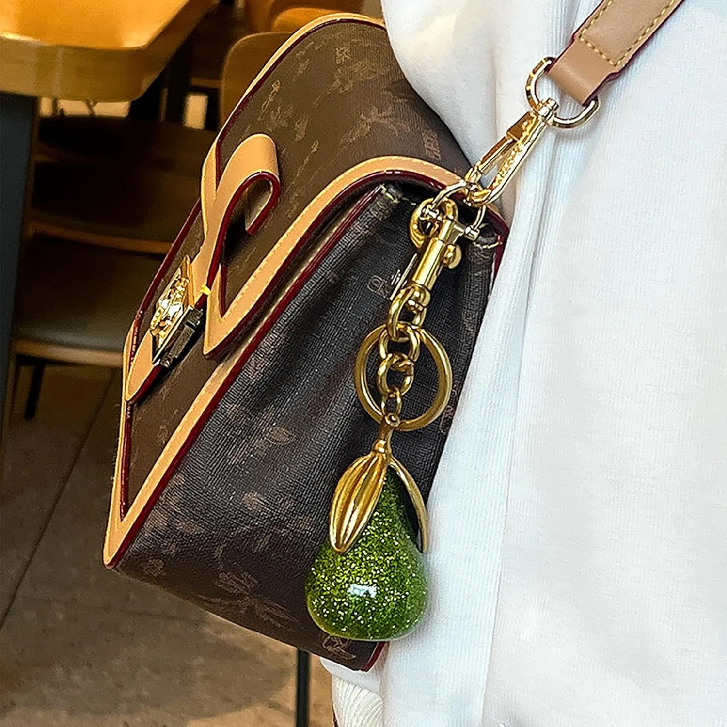 Fruit Bag Charm Key Chain Accessory Purse Charm Gifts for Women
