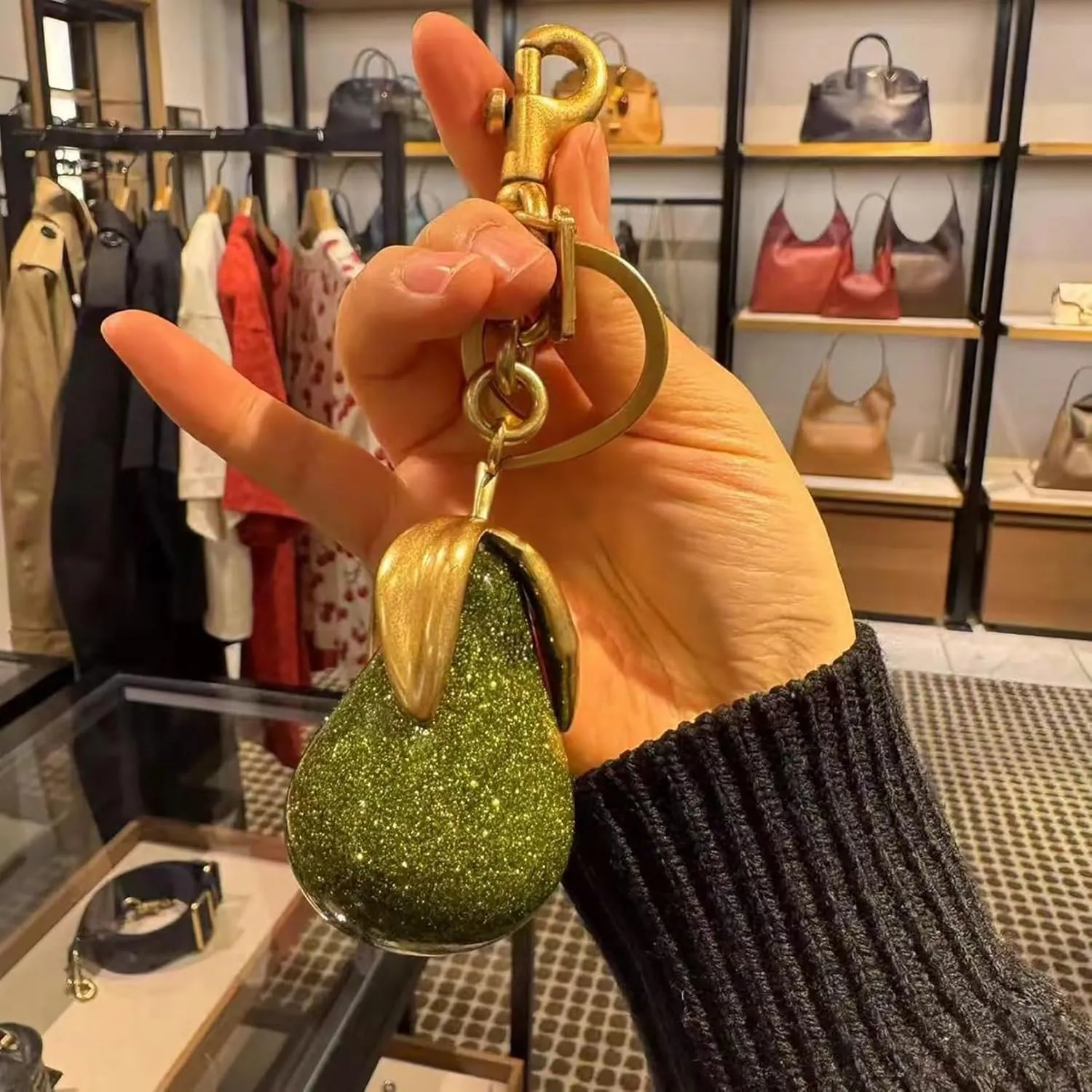 Fruit Bag Charm Key Chain Accessory Purse Charm Gifts for Women