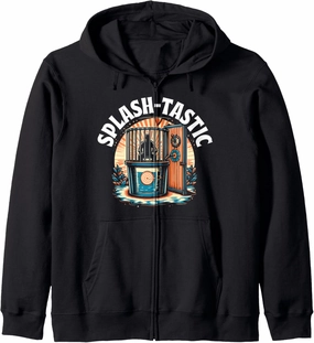 Funny Dunking Booth Carnival Game Dunk Tank Zip Hoodie