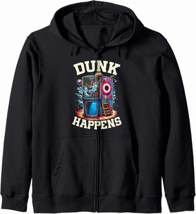 Funny Dunking Booth Carnival Game Dunk Tank Zip Hoodie