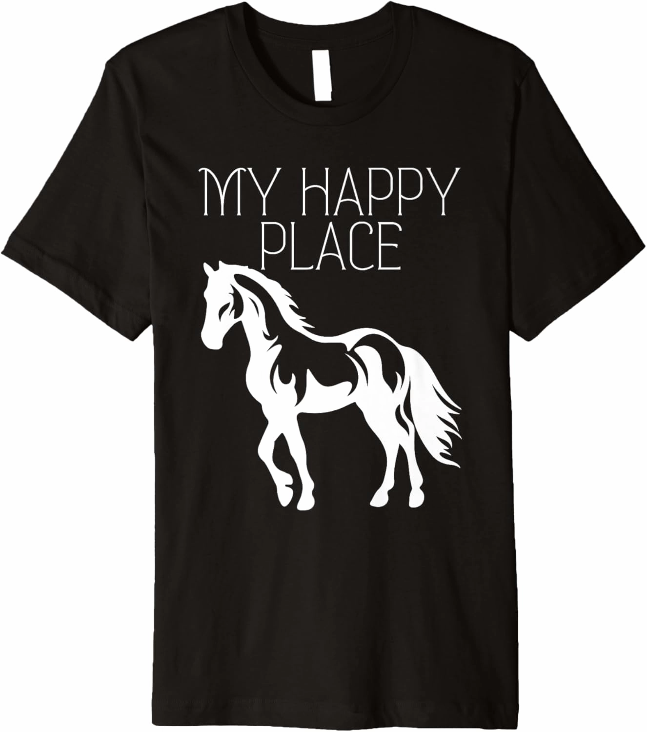 Funny Equestrian Art For Men Women Horse Rider Jumping Premium T-Shirt