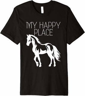 Funny Equestrian Art For Men Women Horse Rider Jumping Premium T-Shirt
