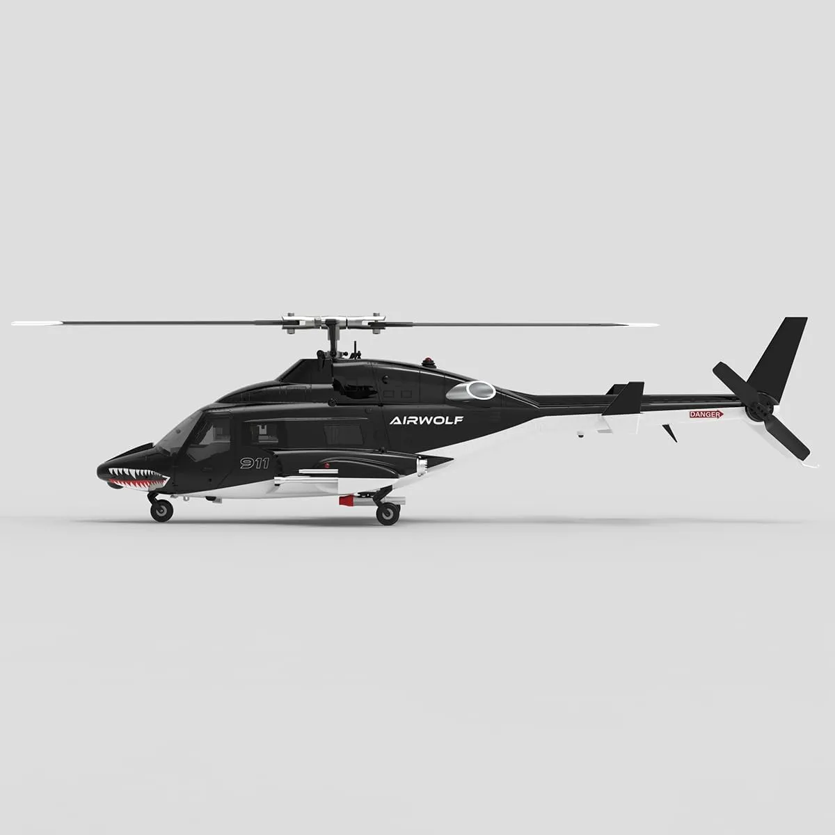 FunXylophy RC Helicopter for Adult, WOLFBUSH AW-911 Air-Wolf RC Helicopter, 1/34 Scale 2.4G 9CH Flybarless with 6G/3D Stunt Mode and One-Key Takeoff/Landing, GPS Positioning (RTF Version)