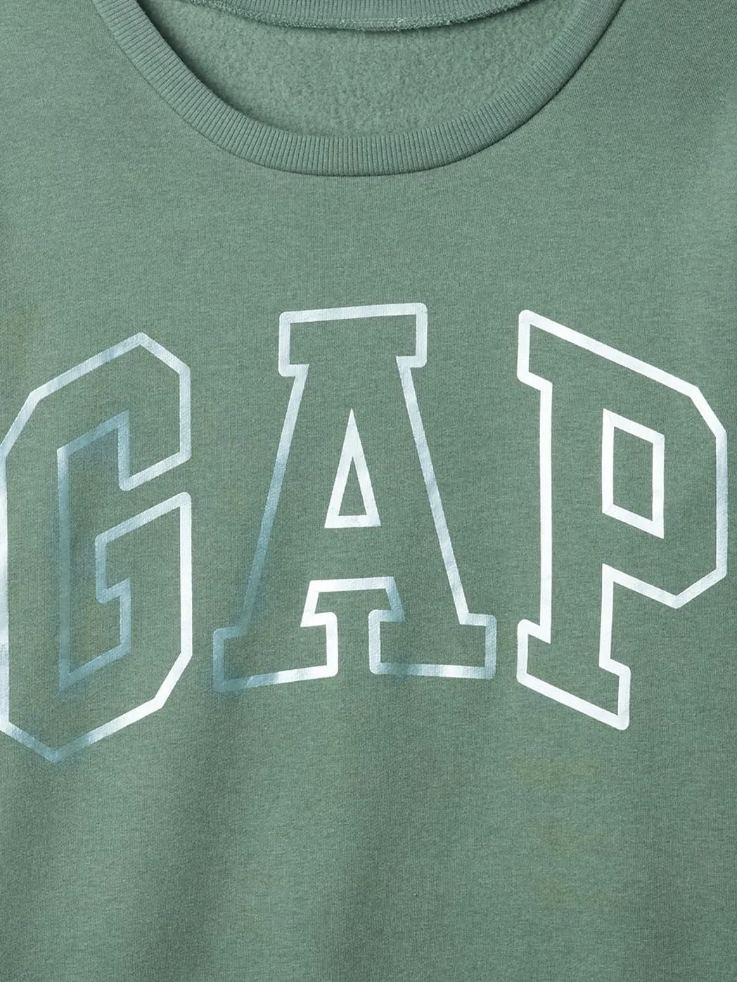 GAP Women's Pull-on Logo Crew Sweatshirt