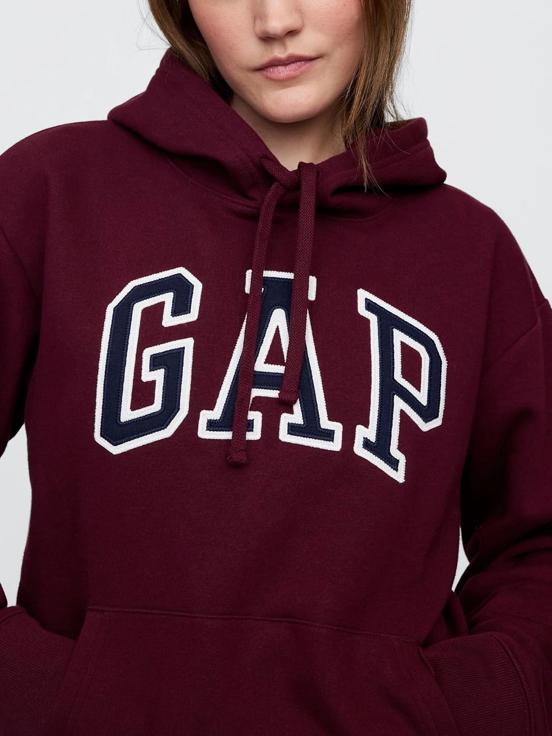 GAP Women's Logo Hoodie Hooded Pull-on Sweatshirt
