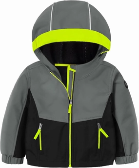 GEMYSE Toddler Boys Jacket Waterproof Baby Kids Windbreaker Jacket Fleece Toddler Coat Spring Fall Outerwear