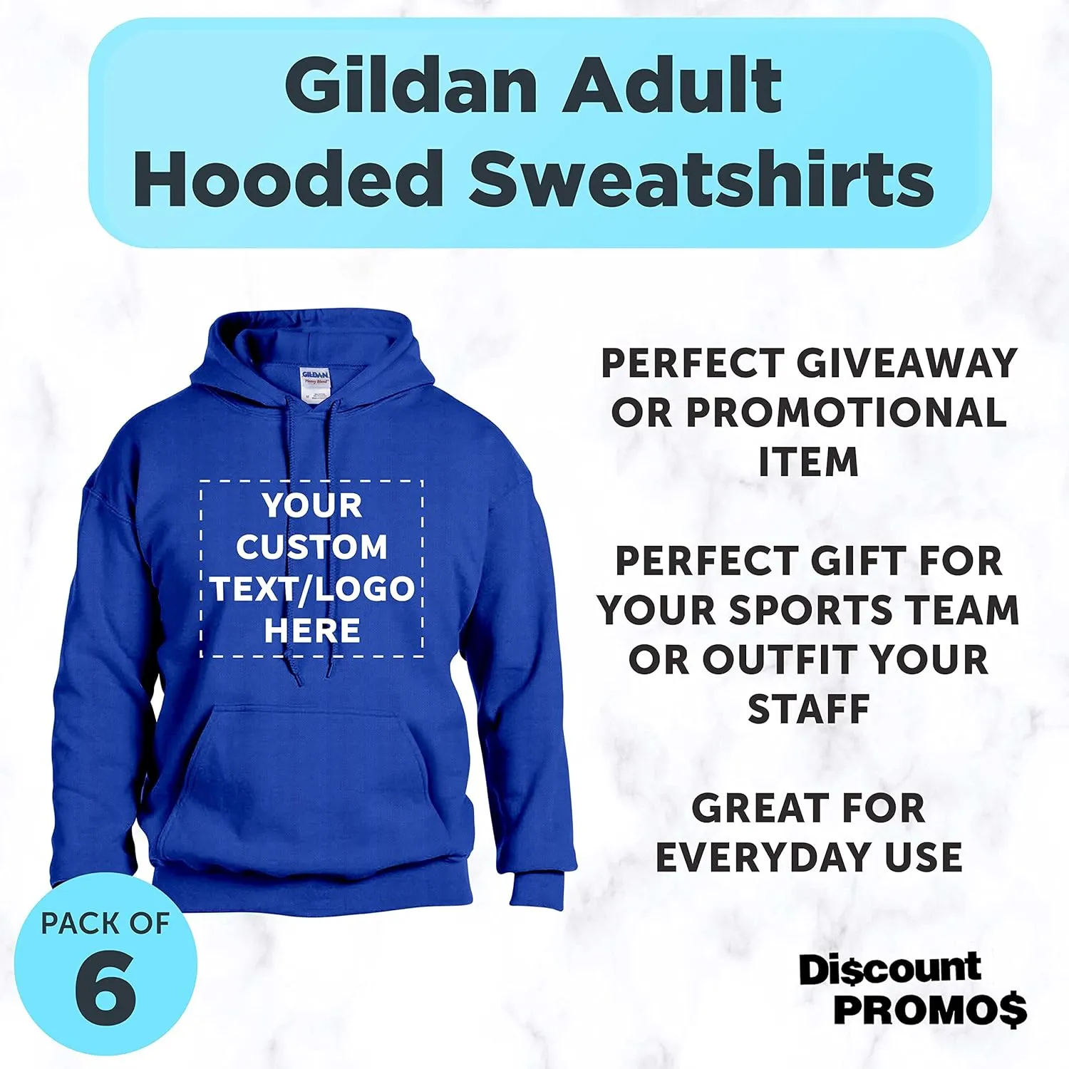 Gildan Adult Hoodies for Men and Women, Comfortable Cotton Unisex Sweatshirt with Hood