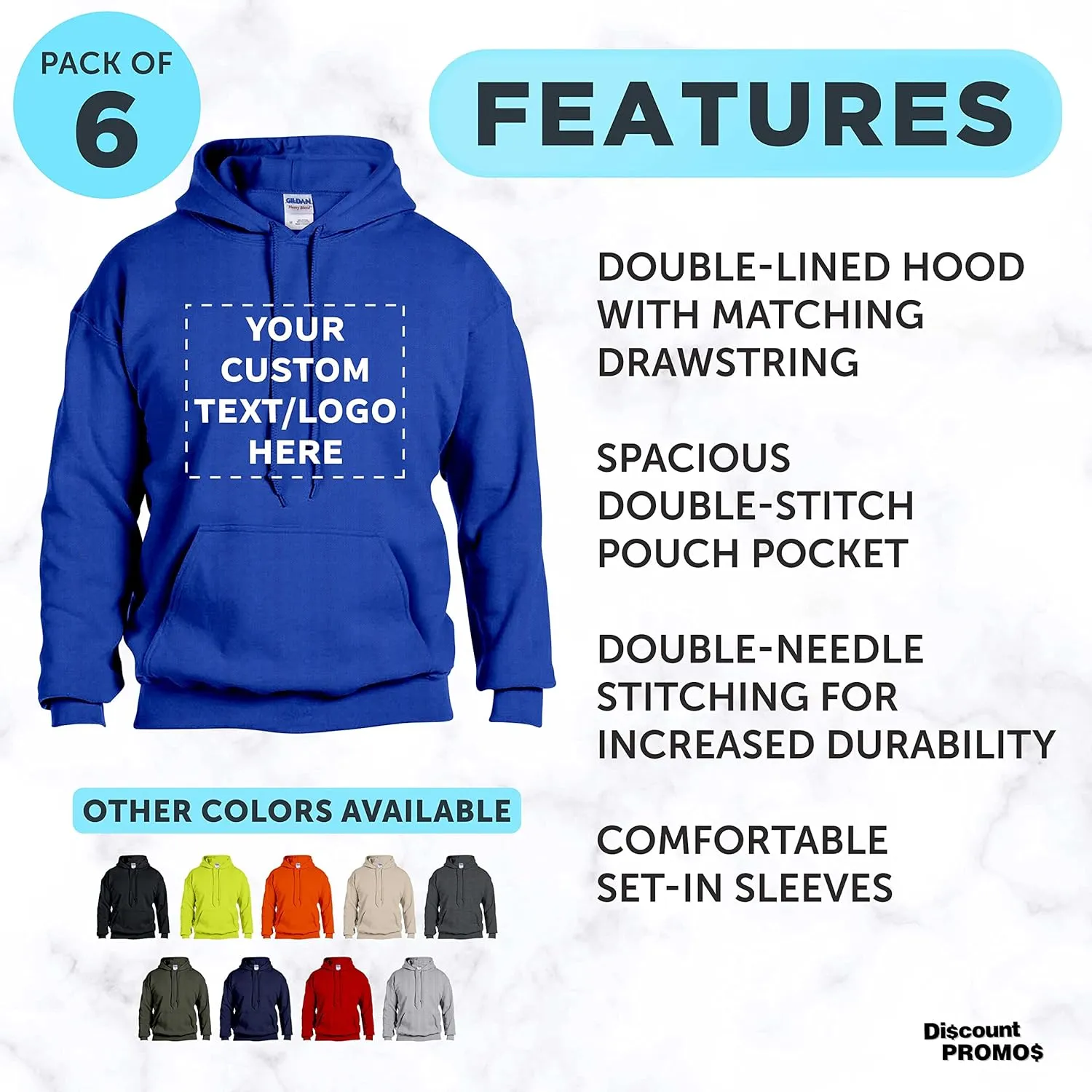 Gildan Adult Hoodies for Men and Women, Comfortable Cotton Unisex Sweatshirt with Hood