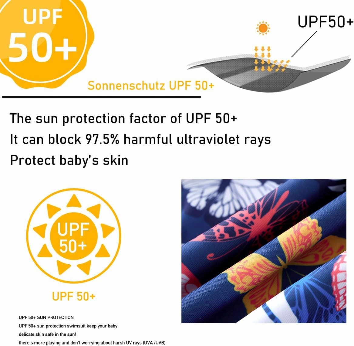 Girls Rash Guard 2-Piece Swimsuit Set Long Sleeve Bathing Suits with UPF 50  Sun Protection