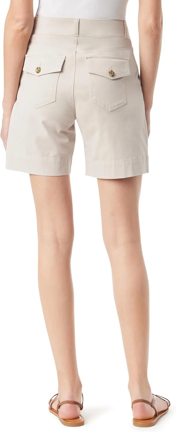 Gloria Vanderbilt Women's Shape Effect Comfort Waist Pull on Short Standard