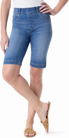 Gloria Vanderbilt Women's Shape Effect Pull on Bermuda High Rise Short Standard