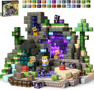 GobiDex 100PCS Magnetic Building Blocks Game-Based Build Magwonder World with Magnet Construction Toys STEM Sensory Gift for Boys Girls Birthday