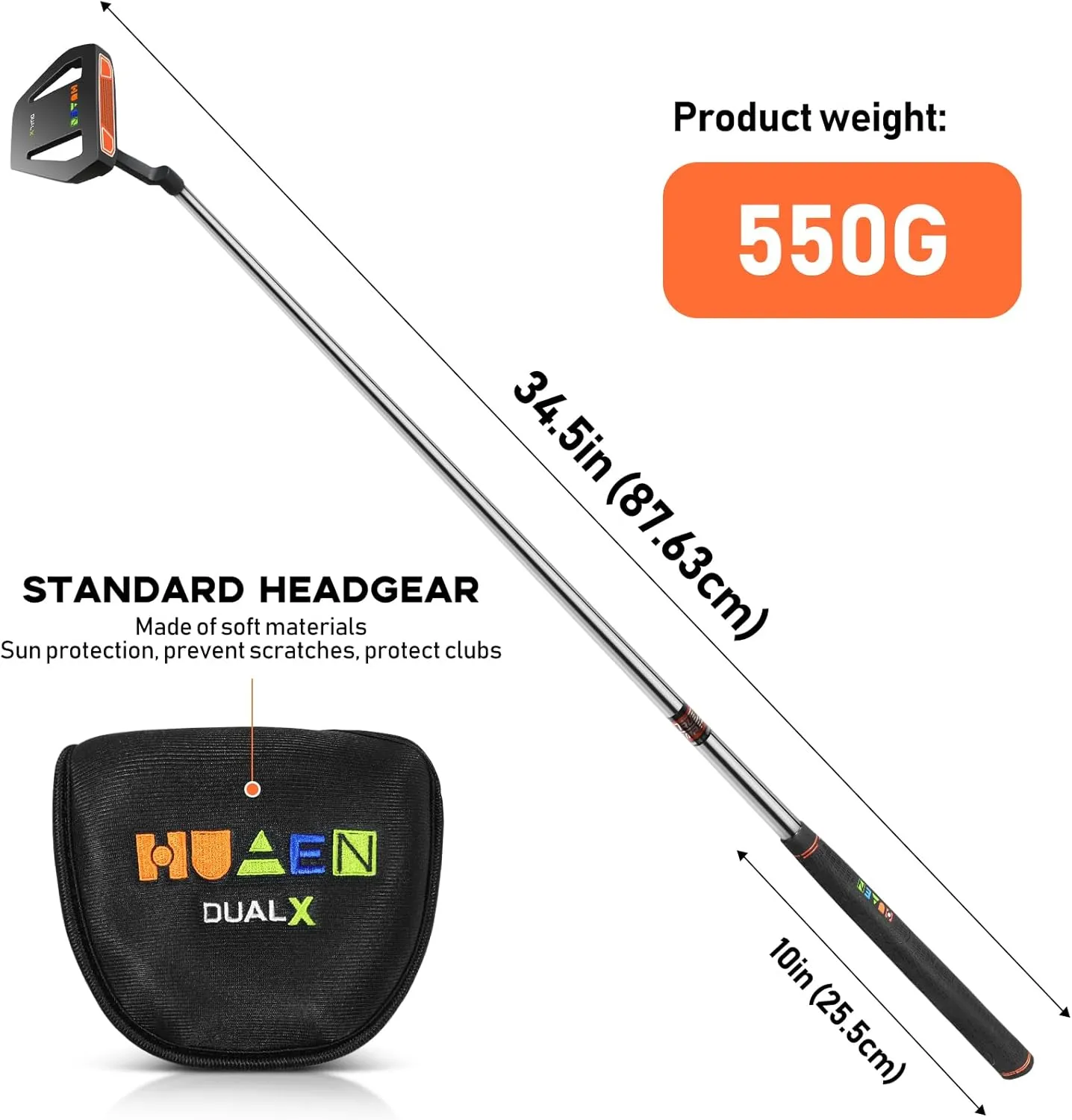 Golf Putter for Men and Women Right-Handed with Standard Grip and Ball Pick