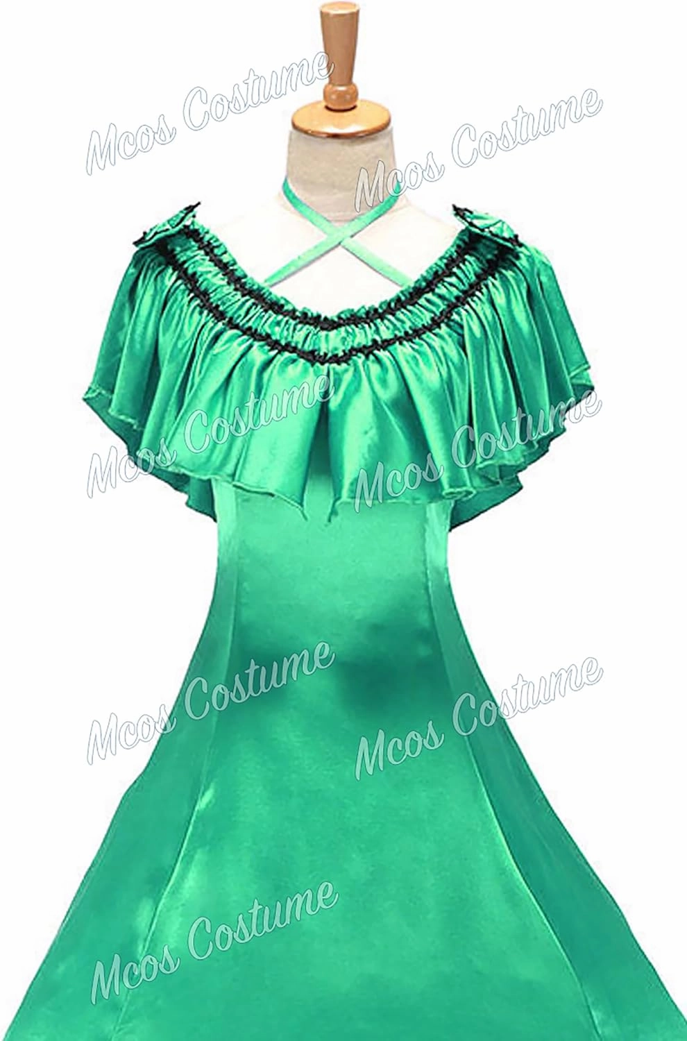 Gorgeous Herrlich Elegant Lolita Doll Neck Strap Lace Ball Gown Dress Bright Green