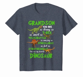 Grandson You Are,As Strong As T-rex As Smart As Velociraptor T-Shirt
