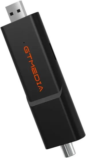GT Media ATSC3.0/1.0 OTA Signal Meter, ATSC3.0/1.0 USB 3.0 TV Tuner Stick Digital Terrestrial Signal Tuner for TV, Phone, Tablet, Pad, Car Computer Supports 4K OTA Channel Broadcast, TF DVR Recording