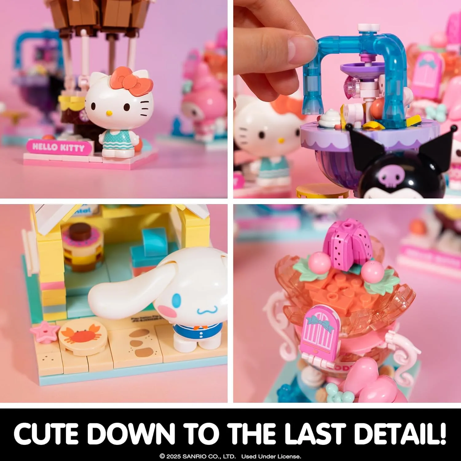 Hamee Sanrio Hello Kitty and Friends ‘Summer Wunderland Mini’ Cute Water Theme Park Building Block Set Birthday Gift, Party Favor, Stress Relief, Collectible Toy, Sanrio Fan, Relaxation – My Melody