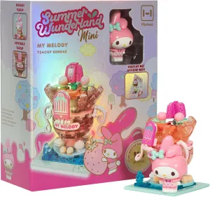 Hamee Sanrio Hello Kitty and Friends ‘Summer Wunderland Mini’ Cute Water Theme Park Building Block Set Birthday Gift, Party Favor, Stress Relief, Collectible Toy, Sanrio Fan, Relaxation – My Melody