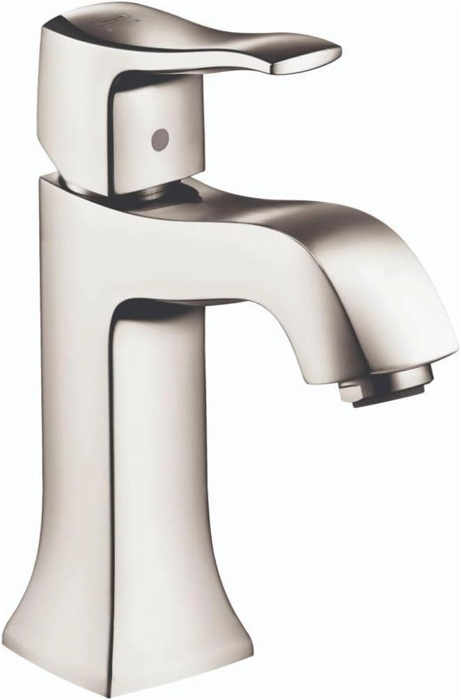 hansgrohe Metris C Classic Replacement Easy Clean 1-Handle 1 7-inch Tall Bathroom Sink Faucet in Polished Nickel, 31075831