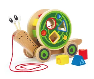Hape Pull and Play Snail Shape Sorter