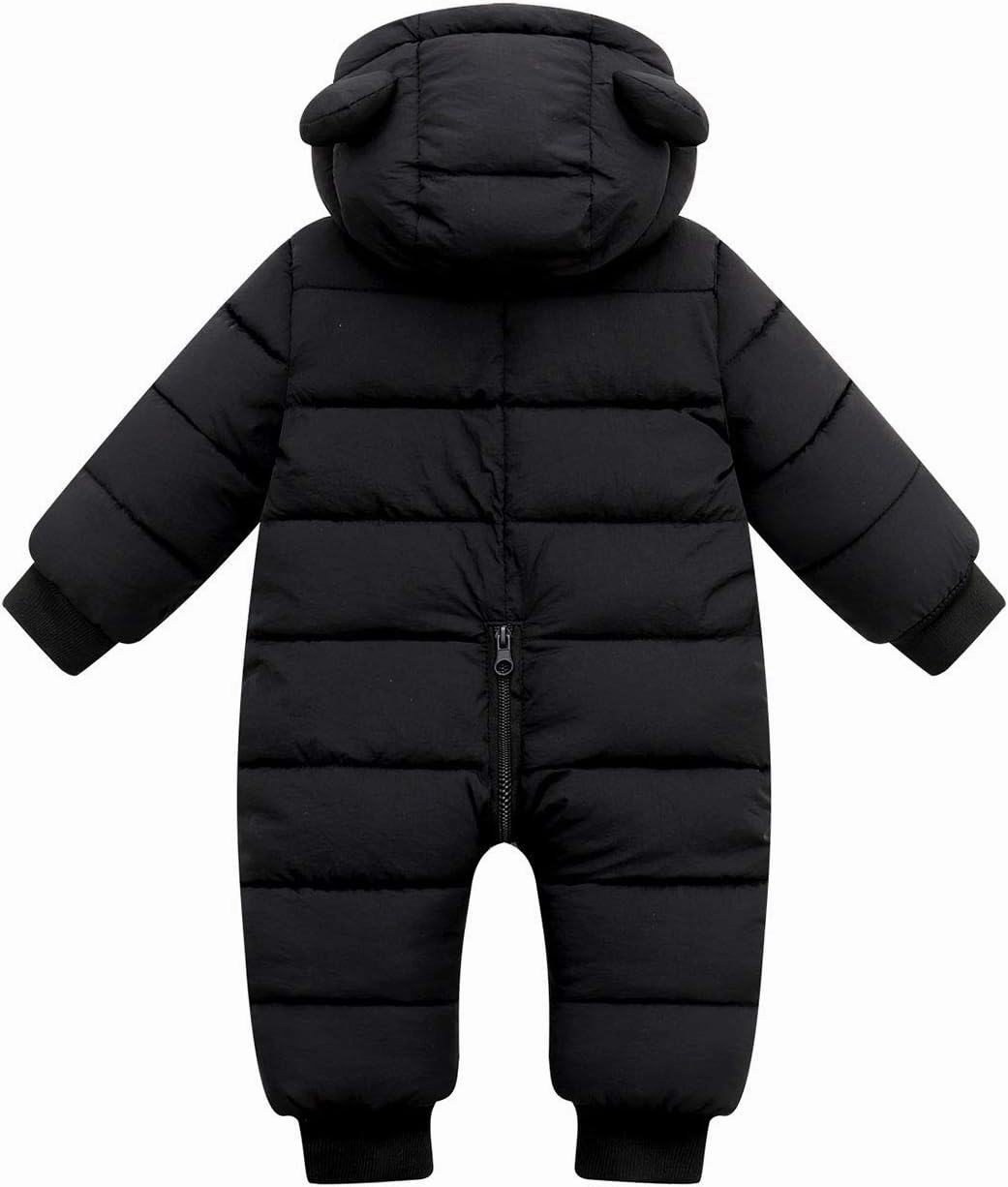 Happy Cherry Baby Snowsuit Winter Coat Warm Hoodie Romper Puffer Jacket