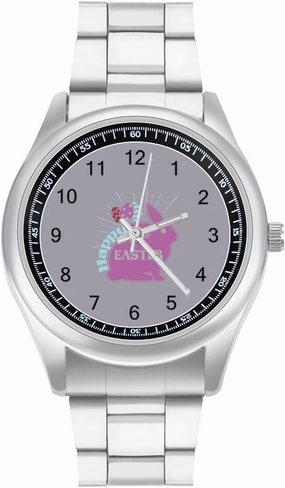 Happy Easter Rabbit Casual Wrist Watches for Men Classic Business Dress Watch Big Face for Work Gym, style