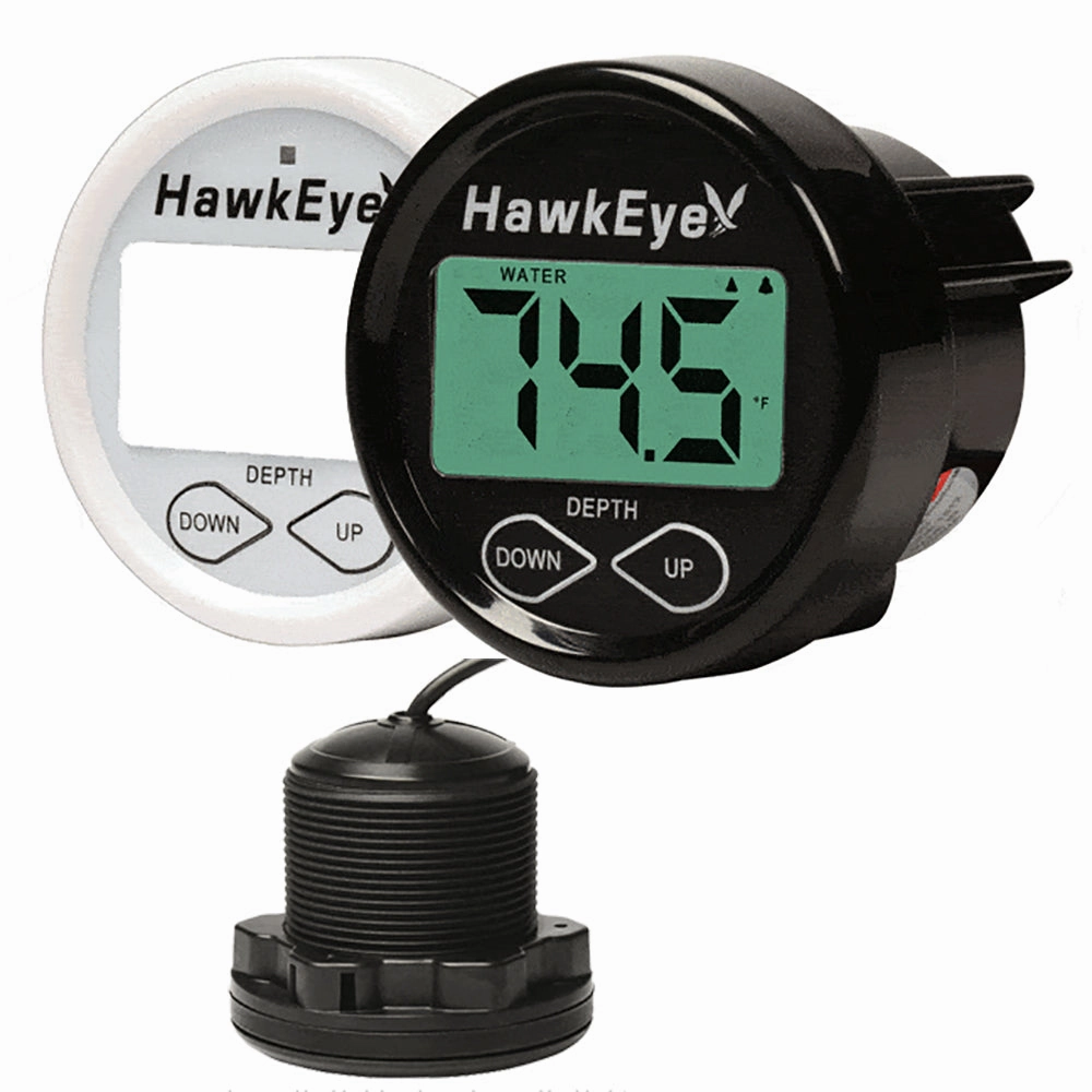 Hawkeye Depth Trax 2BX Dash Digital Depth  Temp Gauge - Thru-Hull [DT2BX-TH]