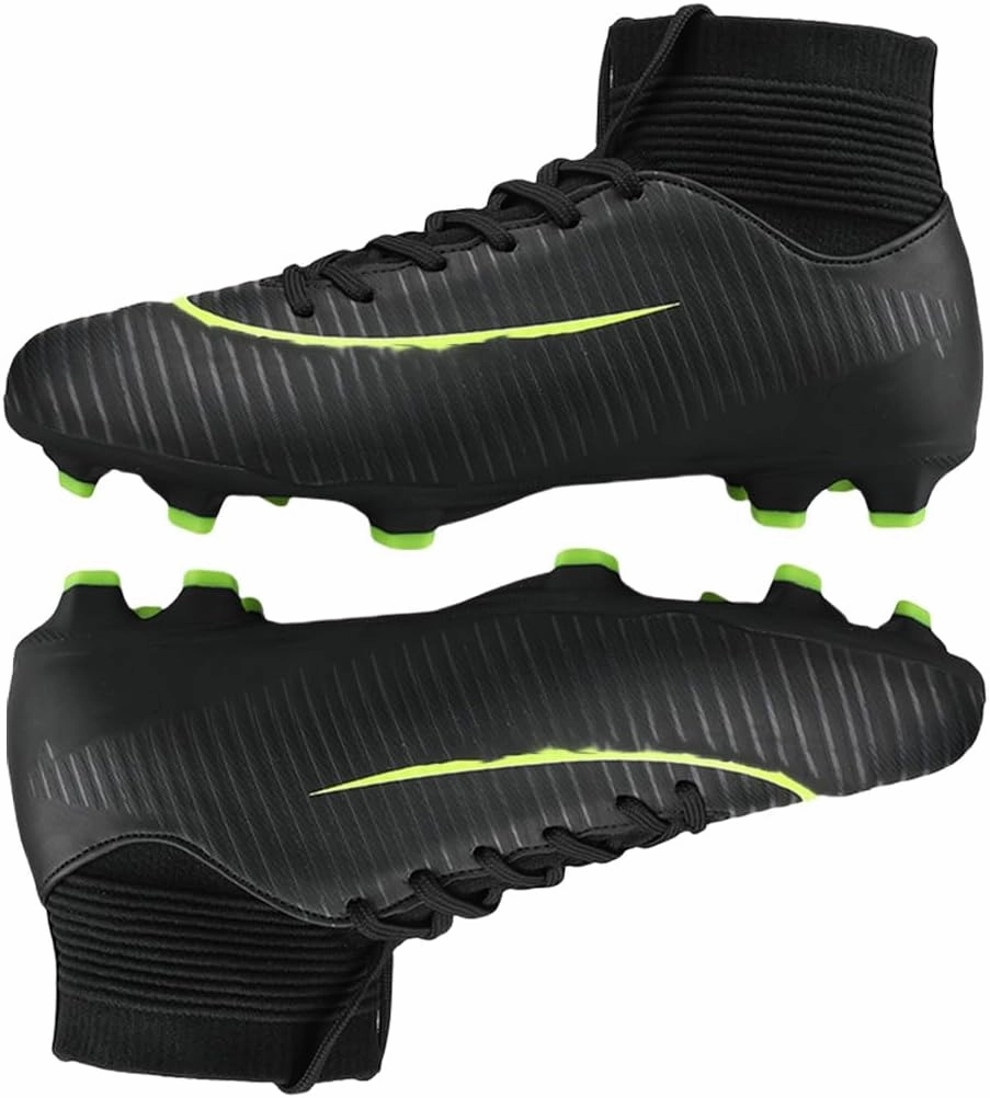 HESBITEUL Soccer Cleats Firm Ground: Lightweight FG Football Shoes