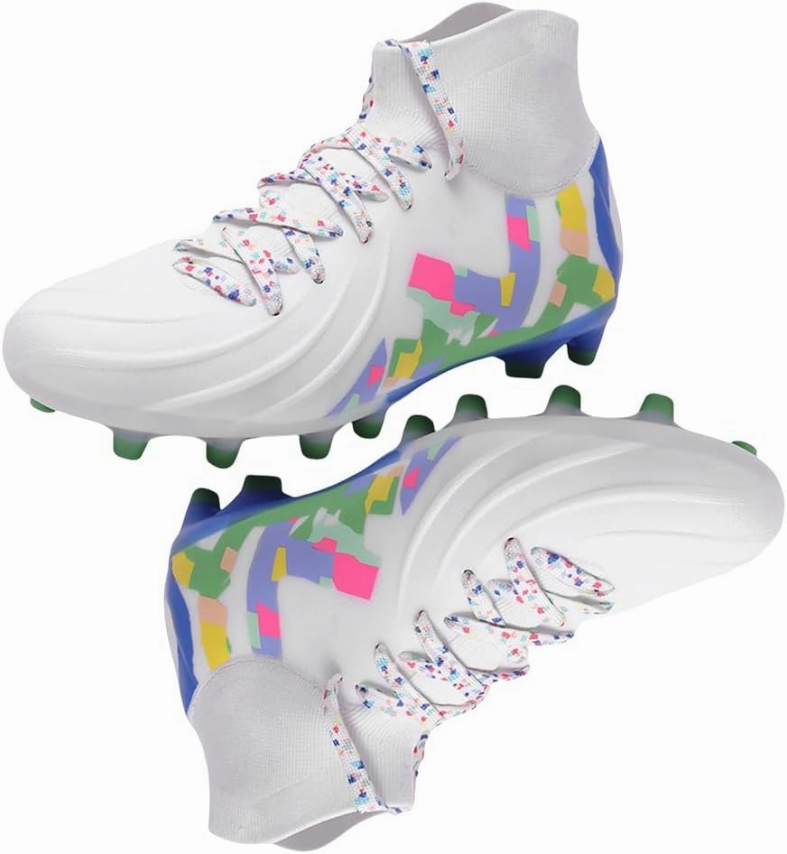 HESBITEUL Soccer Cleats Outdoor for Boys Training: High Top Football Cleats for Firm Ground