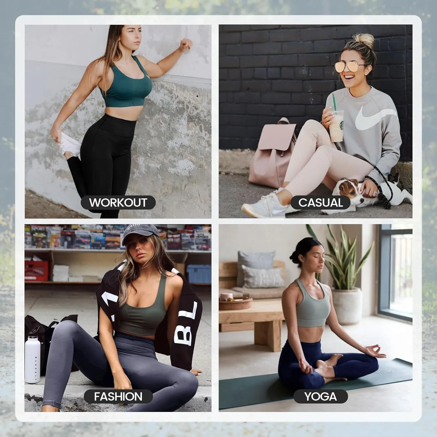 High Waisted Leggings for Women - No See Through Tummy Control Cycling Workout Yoga Pants with Pockets Reg & Plus