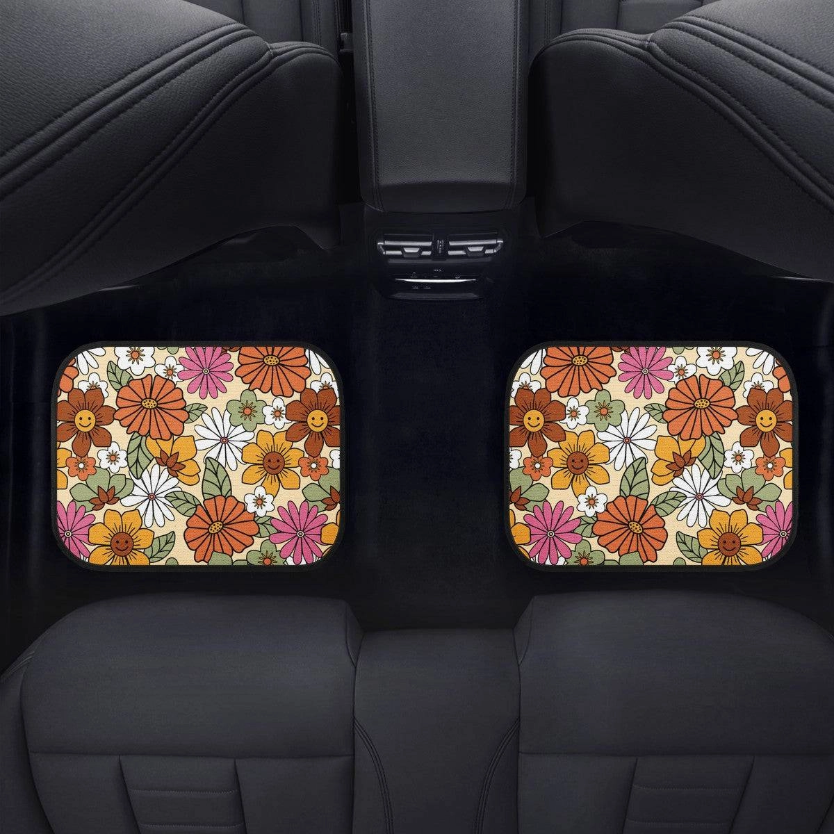 Hippie Flower Power Car Floor Mats