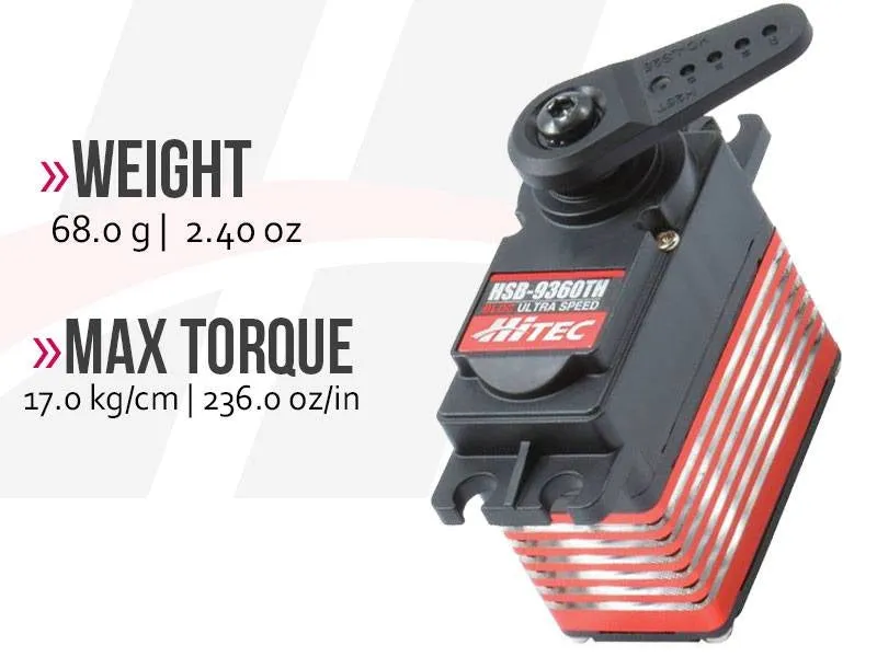Hitec HSB9360TH Standard Digital Brushless Servo 68g 17kg/0.06s 6.0V - 7.4V 2220860
